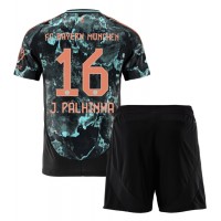 Echipament fotbal Bayern Munich Joao Palhinha #16 Tricou Deplasare 2024-25 pentru copii maneca scurta (+ Pantaloni scurti)